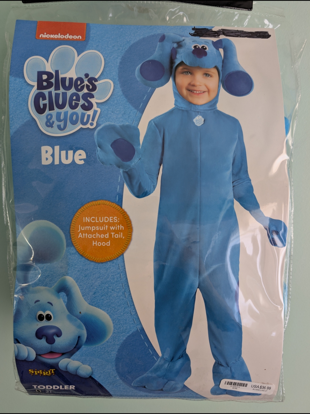 Nickelodeon Blue's Clues Plush Toddler Costume Set - 2T